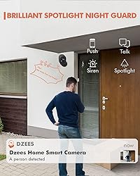 Dzees Security Camera Outdoor Wireless - Upgrade 2K