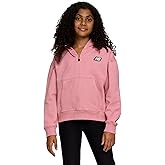 New Balance Girls Quarter Zip Up Hoodie – Soft Cotton Blended Fleece Active Youth Pullover Sweatshirt, Lined Hood