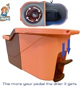 SWISSPACK Revolving Spin Mop and Bucket Set Orange Grey with Extra Pads view 4