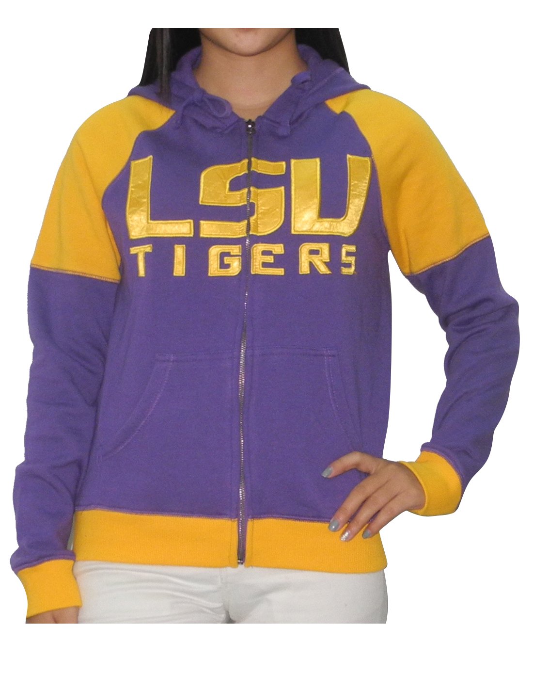 lsu zip up hoodies