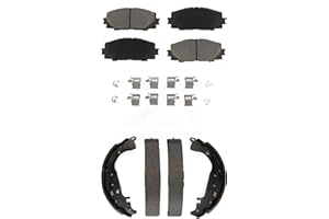 Transit Auto Front Rear Ceramic Brake Pads And Drum Shoes Kit Replacement For Toyota Yaris KCN-100331