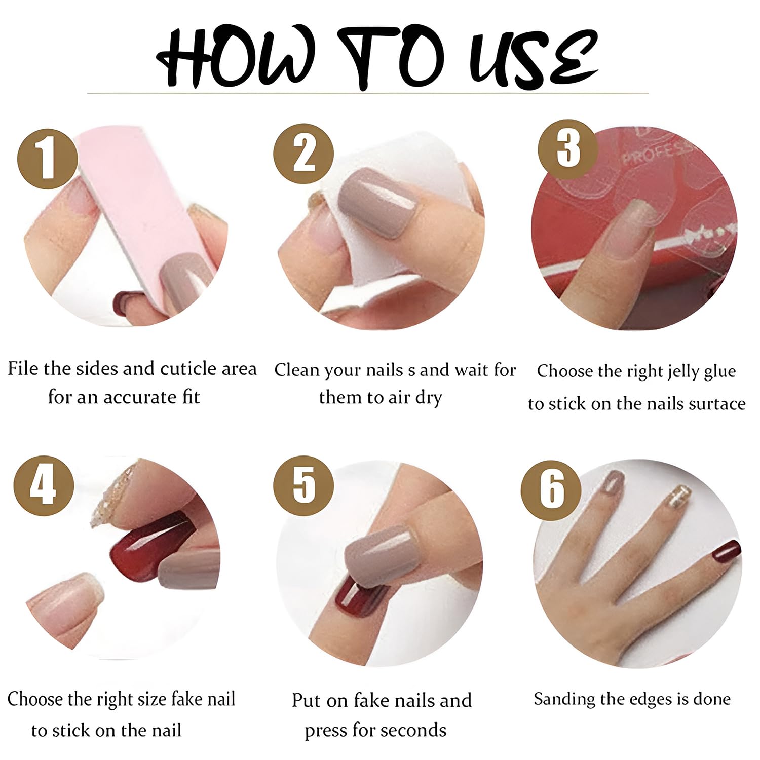 Spring Press On Nails Medium Almond Fake Nails Flower Nails Press Ons Acrylic False Nails With Flower Daisy Designs Full Cover Glue On Nails Artificial Stick On Nails For Women 24Pcs - Image 6