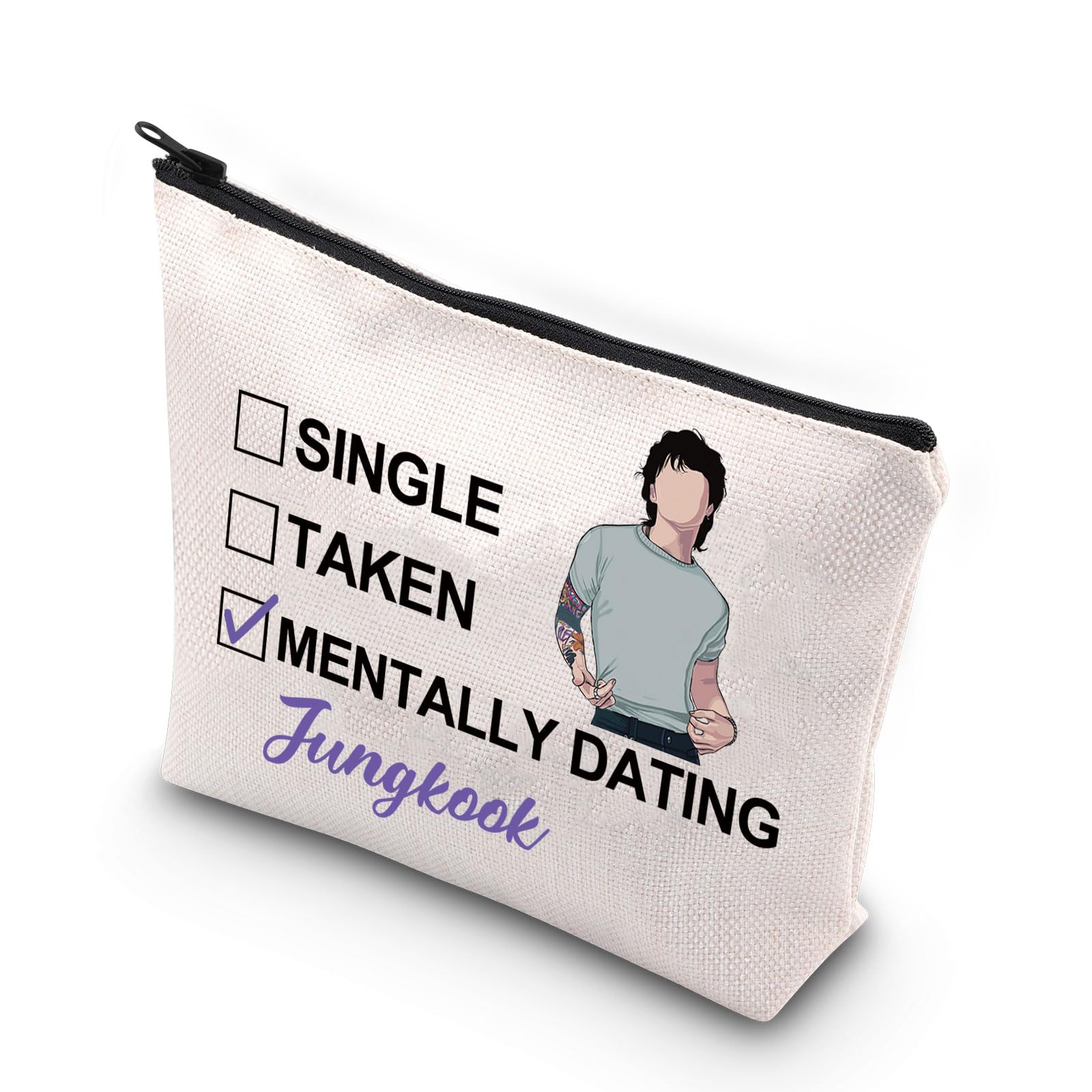 MYSOMY K Pop Jung K Makeup Bag - Waterproof Fabric, Multifunctional, Travel Use - Jung UK