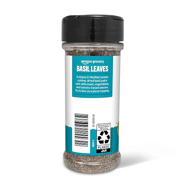 AMAZON GROCERY, BASIL LEAVES, 0.95 OZ (PREVIOUSLY HAPPY BELLY, PACKAGING MAY VARY)