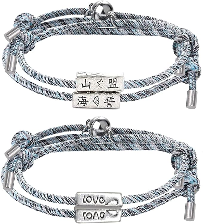 4 Stks Koppels Magnetische Armband Liefhebber Wederzijdse Aantrekkelijkheid Gevlochten Touw Armband Vriendschap Bijpassende Armbanden Eeuwige Liefde Sieraden Set Voor Vrouwen Mannen Vriendin Vriendin Valentijnsdag Verjaardagscadeau Amazon Nl