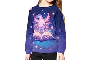 ZPINXIGN Girls Boys Sweatshirt Fall Outfit Kids Comfy Sweaters Pullover Tops 6-14 Years Old
