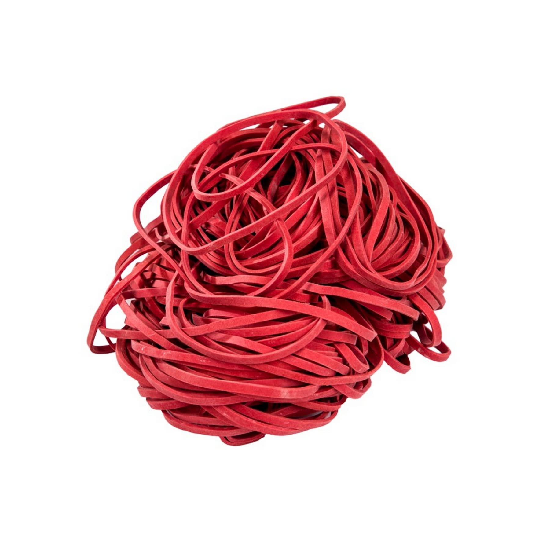 D.RECT - Rubber Bands | 1 kg Bag | 100 mm Diameter Wide 4 mm Rubber Ring Bands for Household, Work, Office Reusable Durable Durable Stable Red