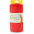 kullaloo Plush Fabric | Solid Cherry Red Minky Fabric for Sewing | Super Soft Cuddle Material | 39.5x29.5" | Plushies, Baby B