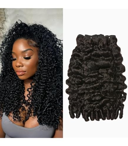 Amazon.com : ASHINE Human Hair Bundles Deep Wave Unprocessed  display picture 3