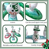 POPOYU Christmas Snowman Ring Toss Game 5 Bases 10 Rings Kids Party Fun Toy view 4