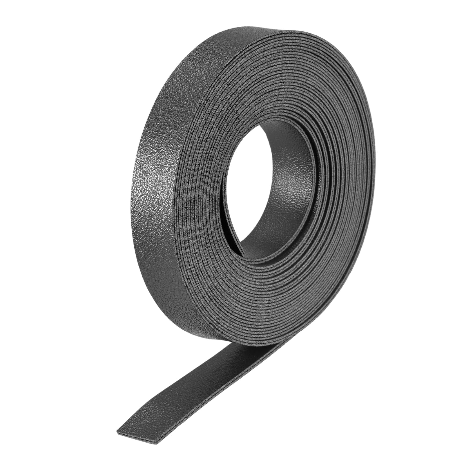 DMiotech 1 Pack 118 Inch 0.6 Inch Faux Leather Strip, Leather Strap Black for DIY Crafts, Belts, Bags — image 1
