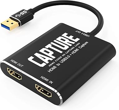 Amazon Com Kkf Capture Card Usb 3 0 Hd 1080p 60 Ultra Low Latency High Performance Hdmi Capture Card For Video Streaming Ps5 Ps4 Xbox Series X S Xbox One Nintendo Switch Windows 7 8 10 Mac Os And Linux Electronics