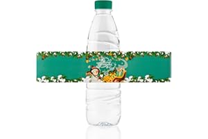 URROMA 50pcs Green Christmas Water Bottle Labels, Christmas Snowman Vinyl Stickers for Water Bottles Envelopes Gifts Tags Crafts Christmas Party Decor Supplies