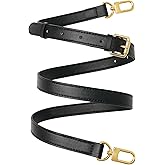 RICLVS Genuine Vachetta Leather Crossbody Strap Genuine Leather Adjustable Replacement Strap for Shoulder Bag Handbag Purse