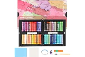 CXGFVRE Oil Pastels for Artists, 48 Colors Soft Oil Stick Set with Bright Colors and Delicate Texture, Great Blending and Layering, Comes with Diy Tool Kit, Ideal for Art/Craft/Coloring and Sketching