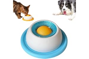 Dog Licking Bowl, Dog Lick Toy, Slow Feeder Bowl for Food Dispensing, Healthy Eating and Getting Used to The Box (Blue)
