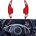 Yoursme Aluminum Steering Wheel Paddle Shifter Extension Cover Trim Shift Interior Accessories for Chevy Chevrolet Camaro 2016-2022, for 2014-2019 Chevy C7 Corvette Stingray Grand Sport Z51 Z06 ZR1
