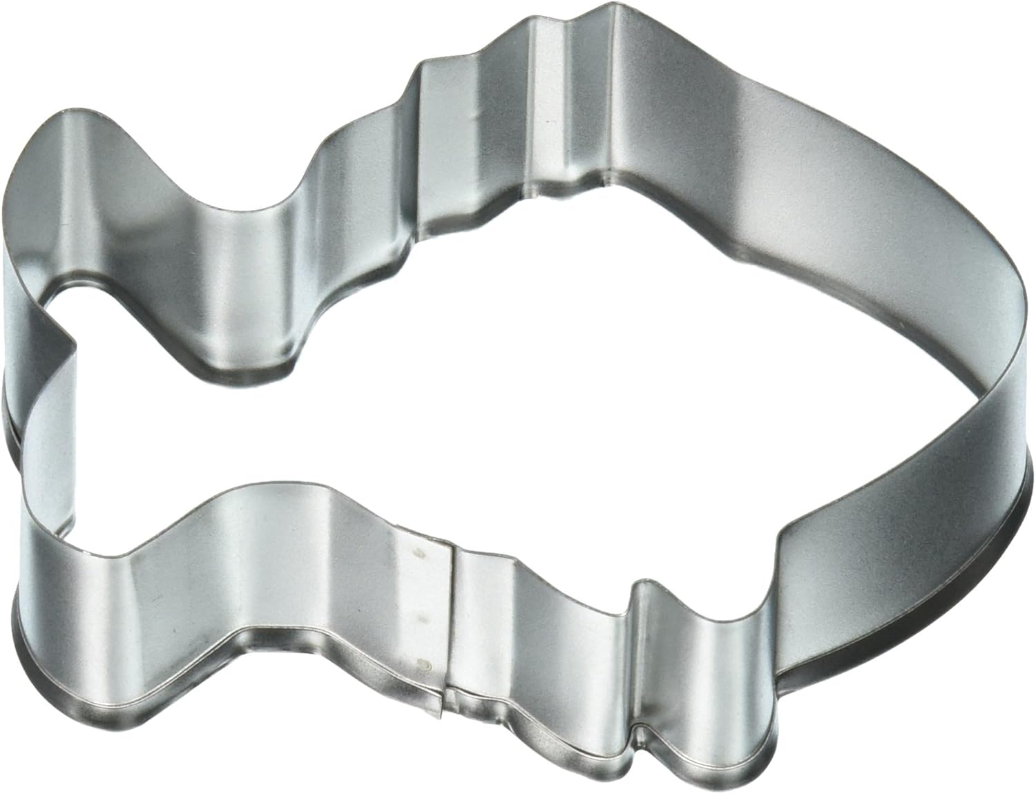 R & M Tropical Fish Tinplated Cookie Cutter, 3.5-Inch, Silver