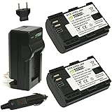 Wasabi Power Canon LP-E6, LP-E6N Replacement (2 Batteries + Charger)