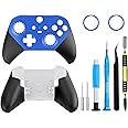 OEM Front and Back Housing Shell Replacement Kit for Xbox Elite Series 2 Controller - Includes Faceplate, Grip Cover, and Repair Tools (Blue)