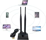 Yoicn Lth Imwell Dual Wifi Antenna 6dBi RP-SMA 2.4G/5.8G Magnetic Base 1.2m view 6
