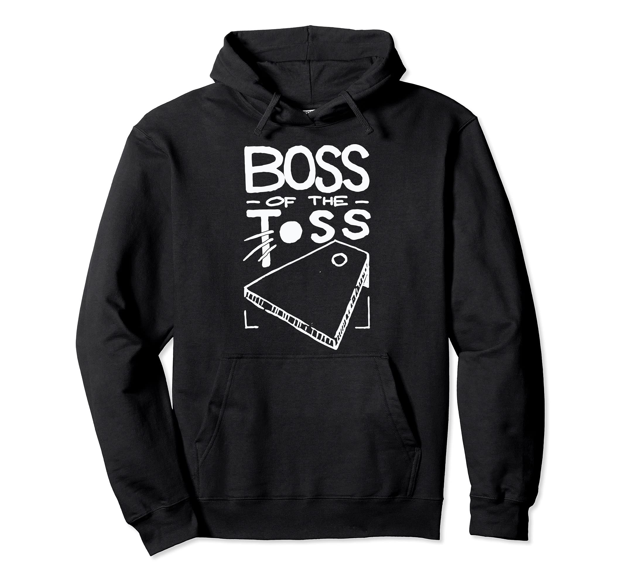 Boss of the Toss Cornhole Game Beanbag Tossing Fun Sport Pullover Hoodie