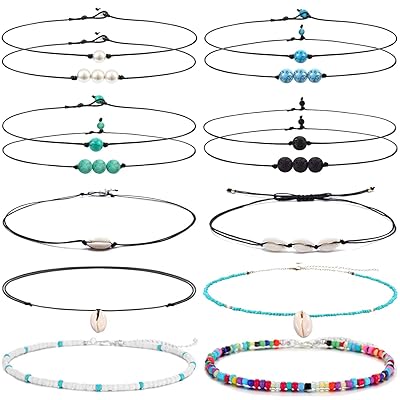 Bohemian Pearl Shell Choker Necklace Set 14PCS Ghana Ubuy