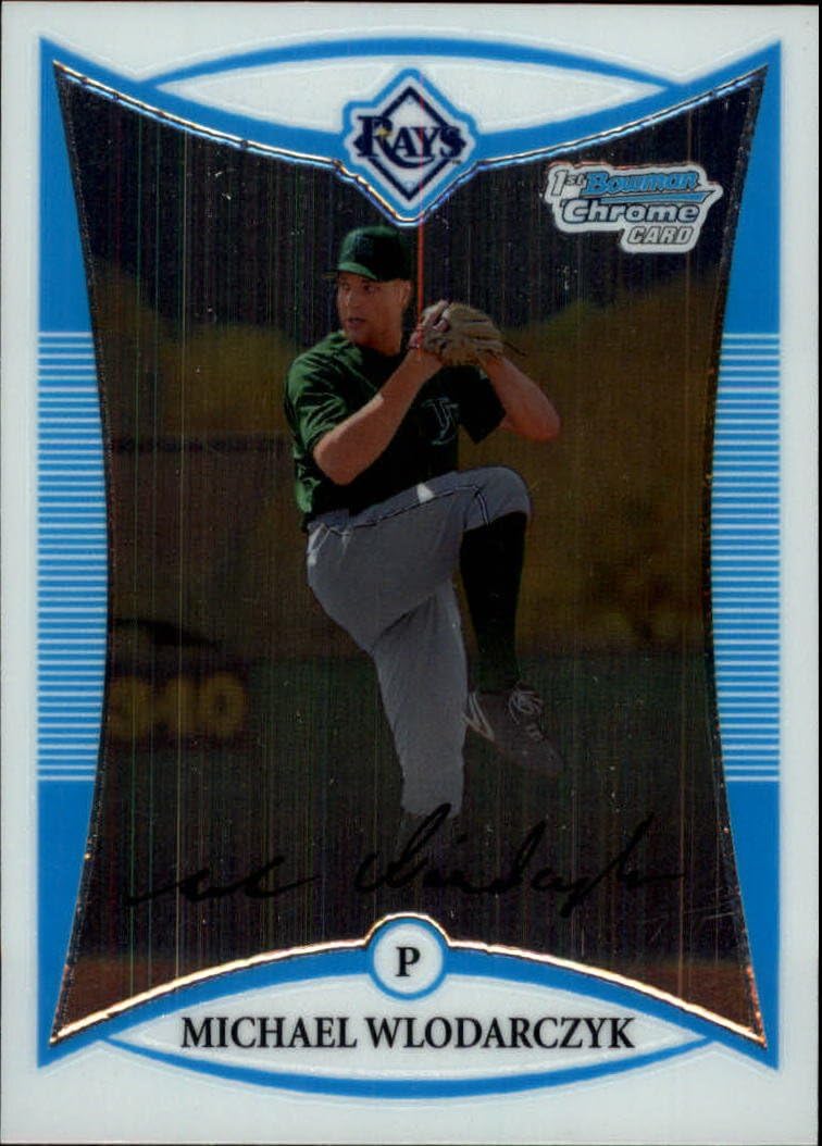 2008 Bowman Chrome Prospects BCP105 Michael Wlodarczyk Tampa Bay Rays
