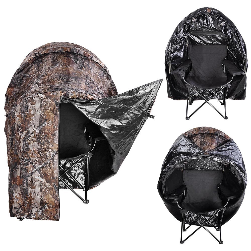WHG AW Fold Chair Ground Deer Hunting Blind Woods Camouflage Turkey
