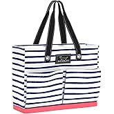 SCOUT Uptown Pocket Tote - Medium Multi-Use Tote Bag for Women, Nurses, Teachers, and Moms, 5 Pockets, Breakaway Zipper