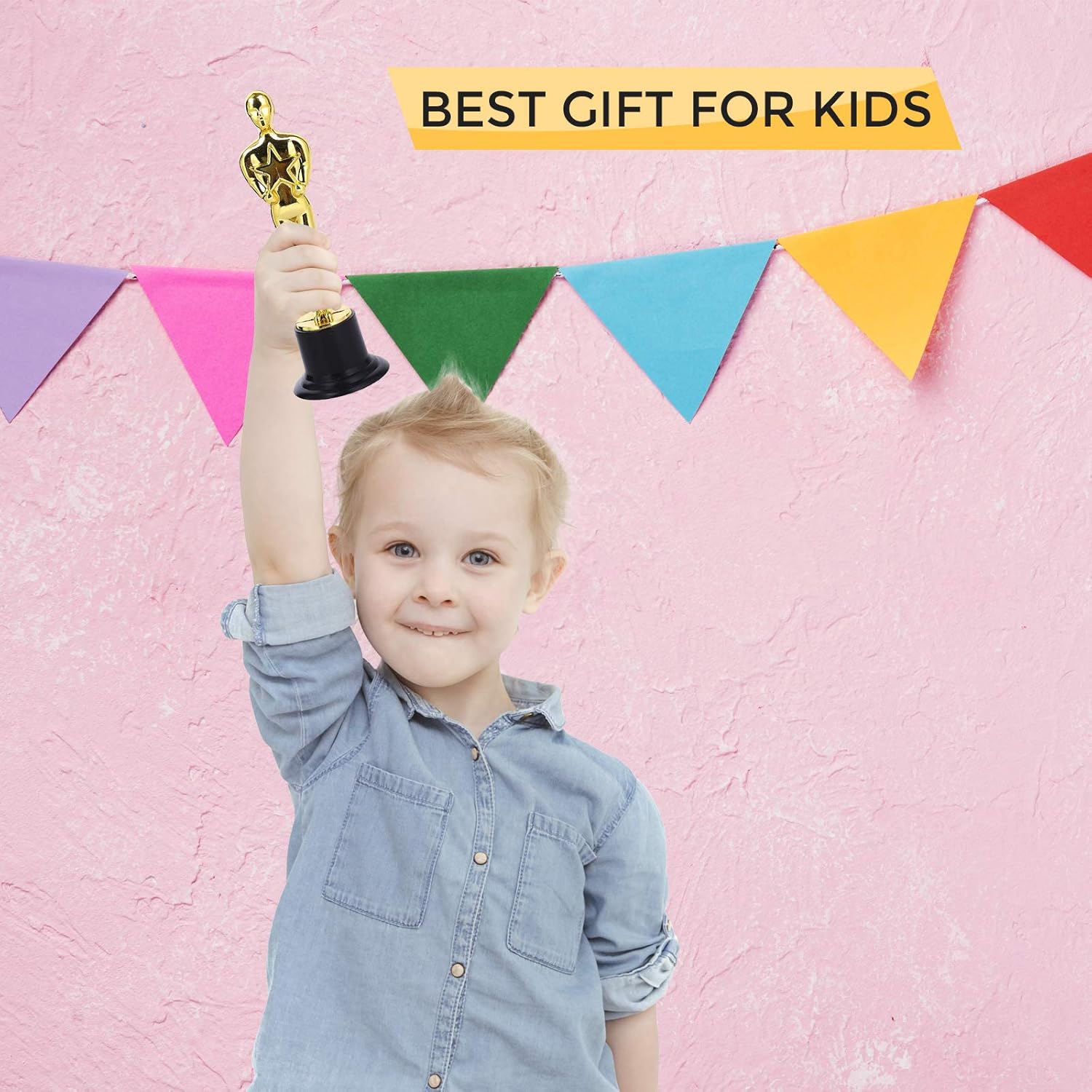 PlayO 6" Gold Award Trophy Statue - 12 Pack - 12 Trophies for Ceremonies or Parties - Winner Prizes : Sports & Outdoors