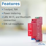 Shelly Pro 1PM Smart Wi-Fi Relay Switch Power Meter DIN Rail Alexa Google No Hub view 2