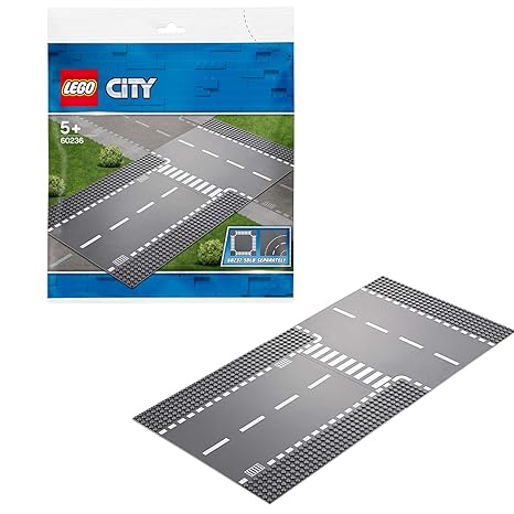 Lego 60236 City Gerade und T-Kreuzung, bunt