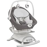 Joie Cinnamon 2-in-1 Glider &amp; Rocker, Multi-Motion Baby Swing | 2-in-1 glider and rocker with lift-off seat, multi-motion soothing, sounds, vibrations and 3 reclines