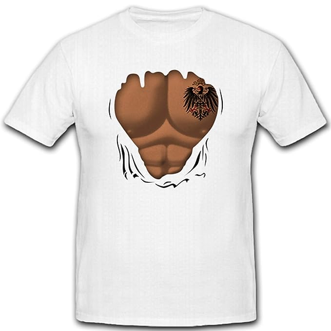 maglietta con addominali