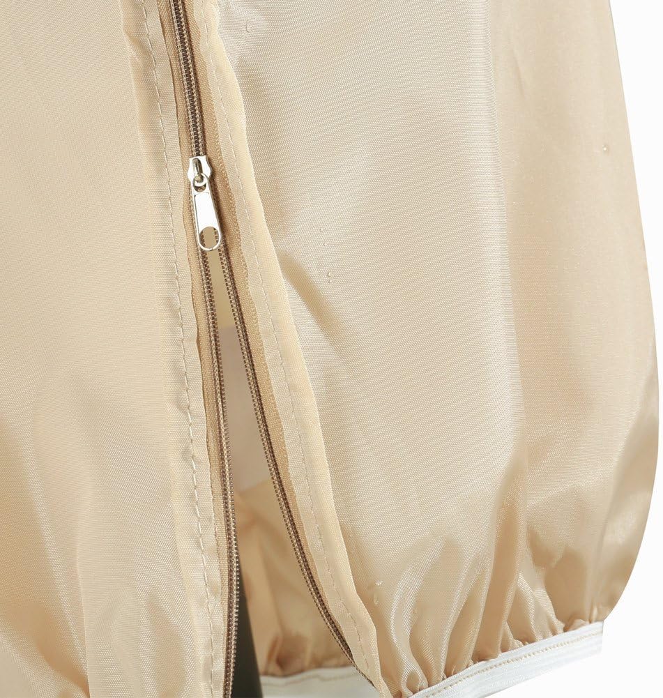 Patio Weatherproof Market Umbrella Cover with Zipper, Water Resistance, Outdoor Weatherproof, Beige Color: Kitchen & Dining