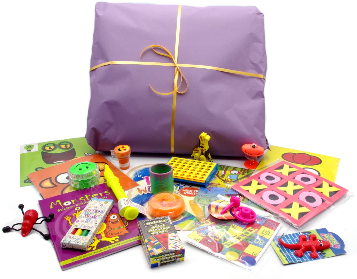 Brimtoy Pre-wrapped ready to play 20 Layer Pass the Parcel game, unisex children's birthday game, 3yrs upwards, gift in each layer with main prize in last layer, party favours for kids to enjoy
