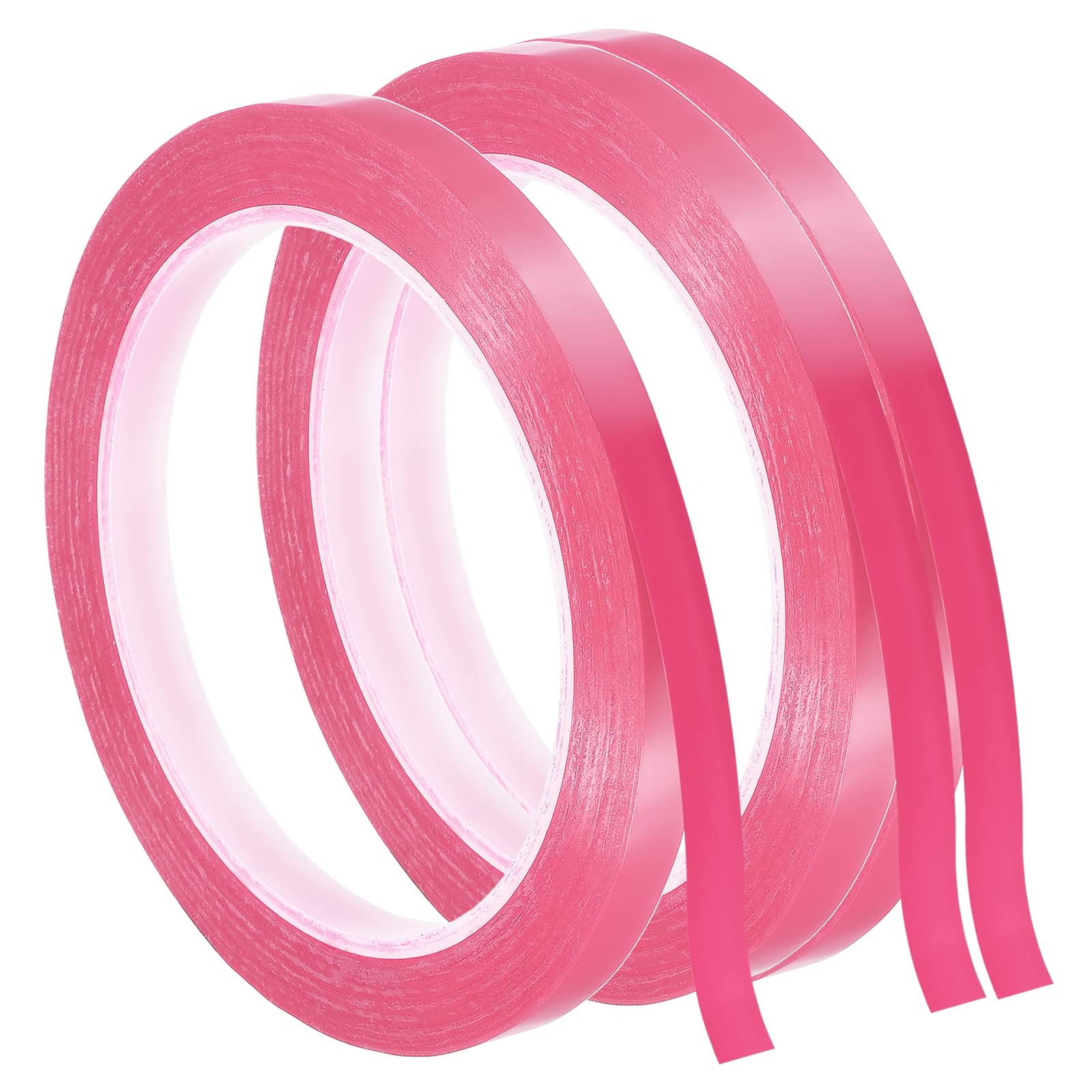 PATIKIL Whiteboard Tape 8mm X 66m, 3 Pack Thin Dry Erase Tape for Graphic Chart Marking DIY Art, Pink