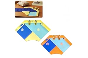 Bias Binding Buddy for Bias and Straight Bindings 2Pcs for 2.25 and 2.5 Inch Sizes - Color Coded Sewing Guide with Clip Groov