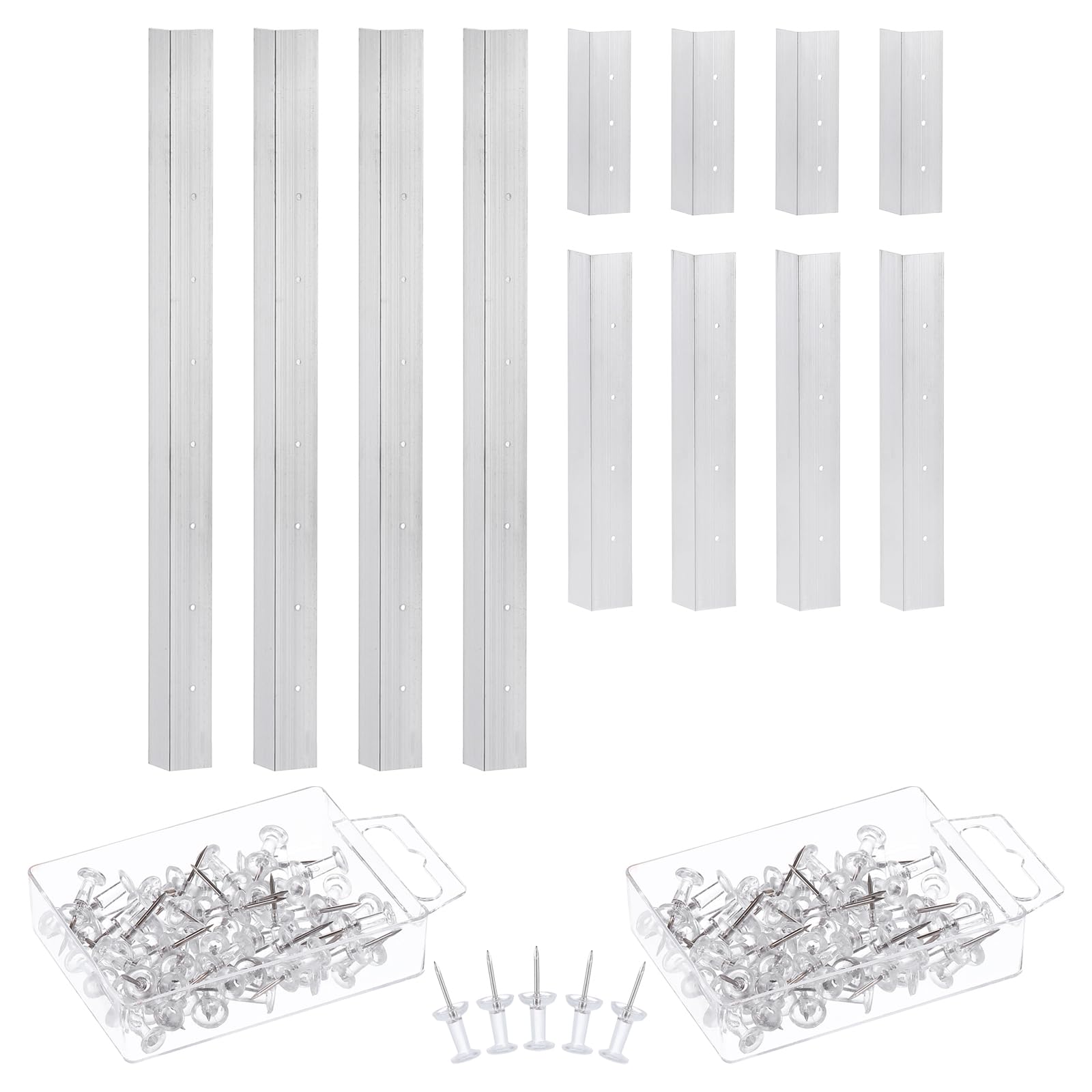 PATIKIL 12 Inch Layout Block System for Stained Glass Panels, 4pcs Stained Glass Supplies with 50 Push Pins for Stained Glass Making Craft
