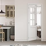 CRUTOP 28" x 80" Prehung Door 6-Lite Tempered Clear