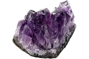 Rockcloud Natural Purple Amethyst Quartz Crystal Cluster Geode Druzy Home Decoration Gemstone Specimen