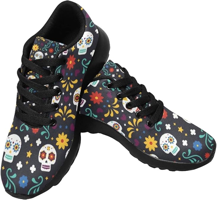 Sugar Skull Dia De Los Muertos Men's Fashion Sneakers
