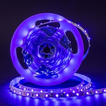 Uv Led Blacklight Strip Light Fixture 5m 16ft 3528 Smd Purple
