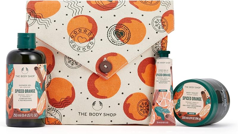 The Body Shop Spiced Orange Hand Cream Set 4 Piece Travel Size Comfort Fragrance