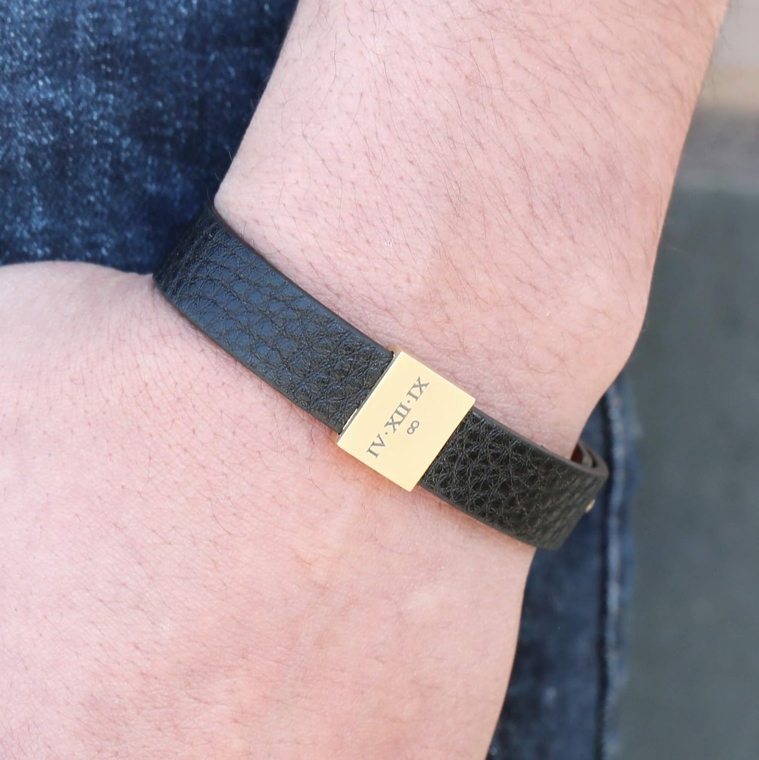 fathers day engraved bracelet