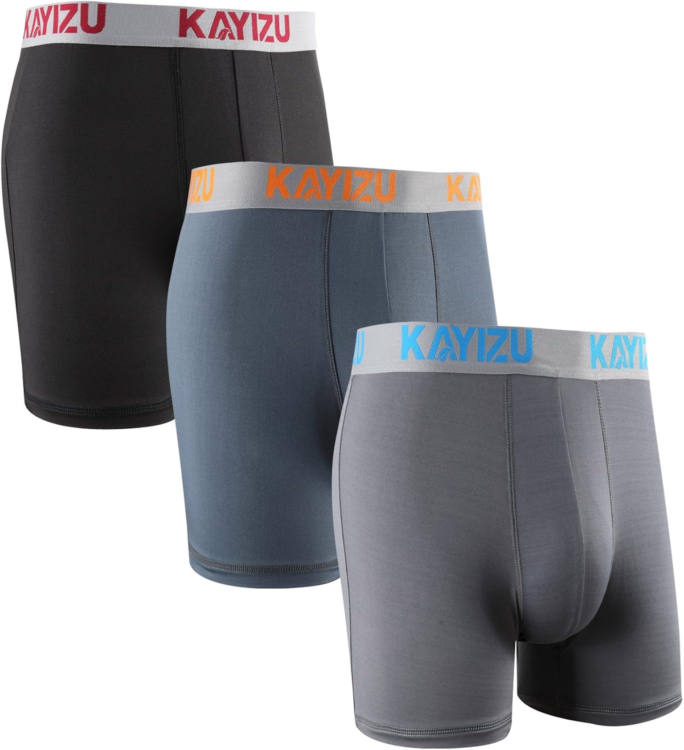 KAYIZU Men's Underwear Comfort Soft Stretch Compression Boxer Brief (Pack of 3) Amazon.ca