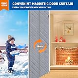 MAGZO Magnetic Thermal Door Curtain 90x200cm Insulated Heavy Windproof view 5
