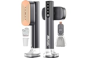 Sundu Steamer for Clothes,15s Fast Heat-up Handheld Garment Steamer,35mins Runtime & 180ml Large Tank,25g/min Steam,Ceramic Panel,Stands on Desk,Wrinkle Remover for Travel, Home, Office(Dark Gray)