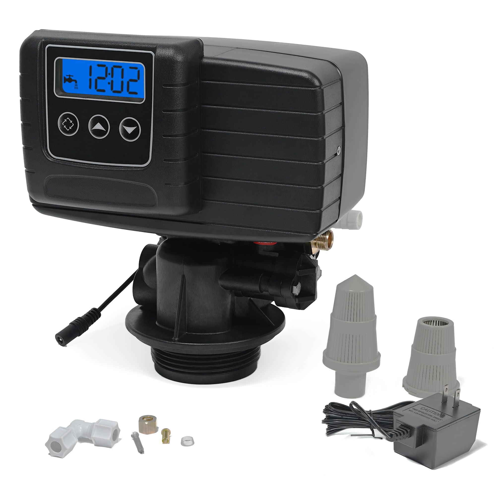 Photo 1 of Time Type 5600SXT Water Softener Control Head, 110V Water Softener System Filter Control Head, Electronic Water Softener Valve, Inlet/Outlet DN25, Complete Accessories